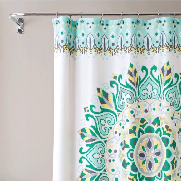 š Artistic Fabric Shower Curtain Multicolor NEW - Picture 2 of 5